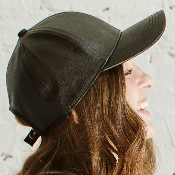 Target Accessories - *FALL SALE* Target - Faux Leather Hat - Black